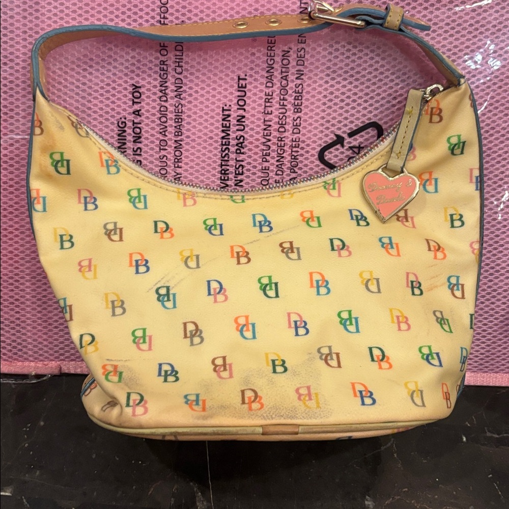 Dooney & Bourke Multicolor Logo Shoulder Bag - Picture 2 of 9